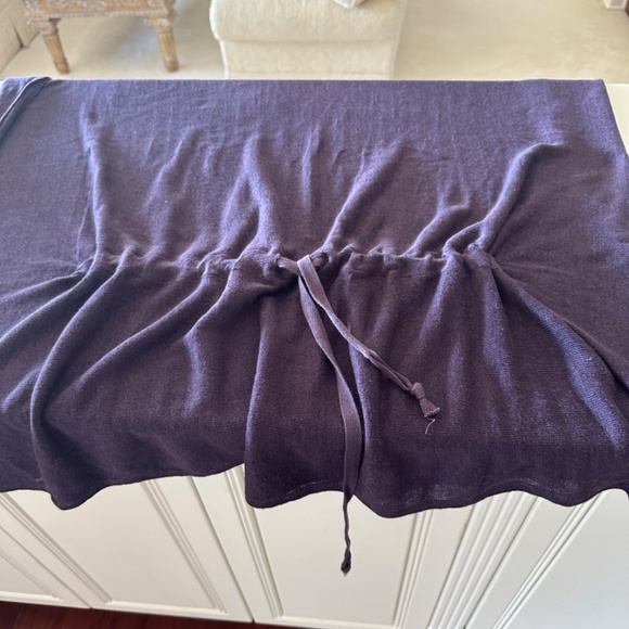 BRYN WALKER PURPLE BOAT NECK TUNIC  WITH DRAWSTRING-EUC/XL - Picture 10 of 11